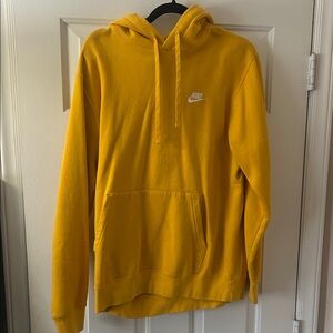 Nike Men's Vibrant Yellow Hoodie